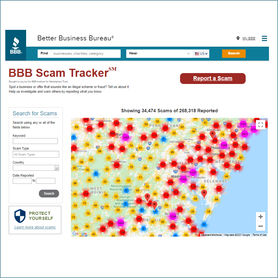 Fighting Financial Fraud with BBBs - Scam Tracker www.bbb.org