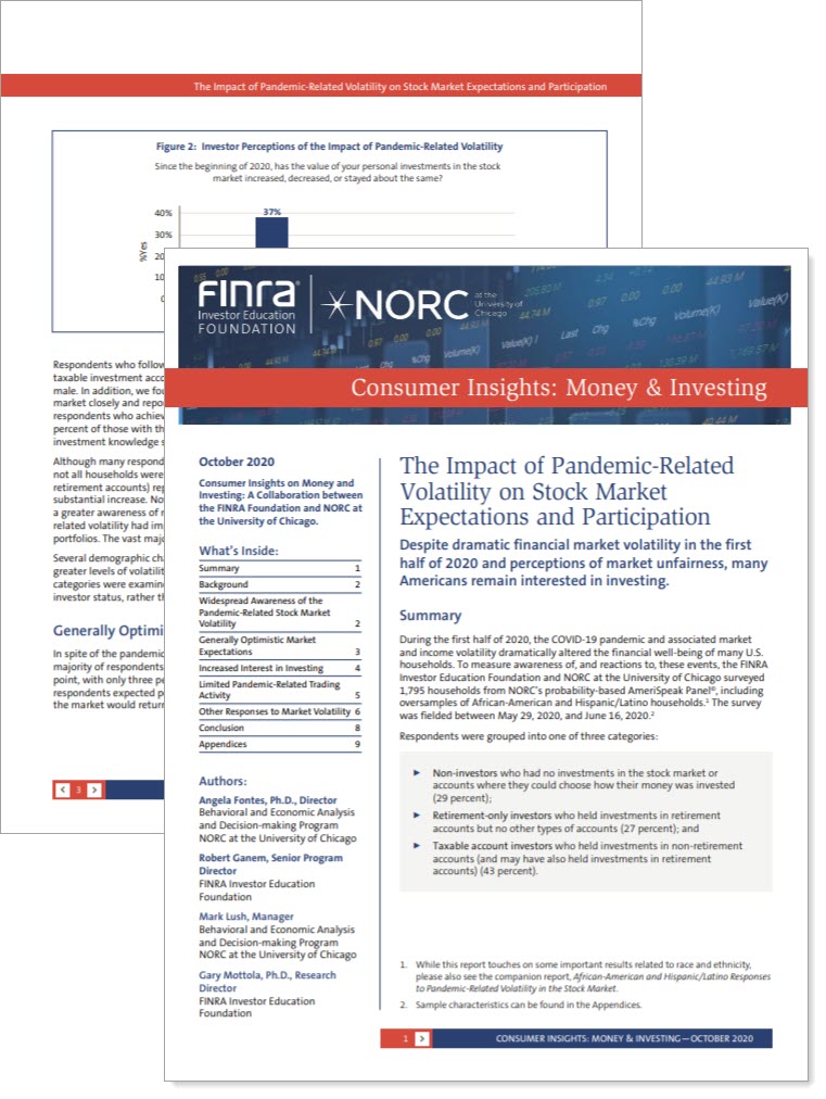 The Impact of Pandemic-Related Volatility on Stock Market Expectations and Participation