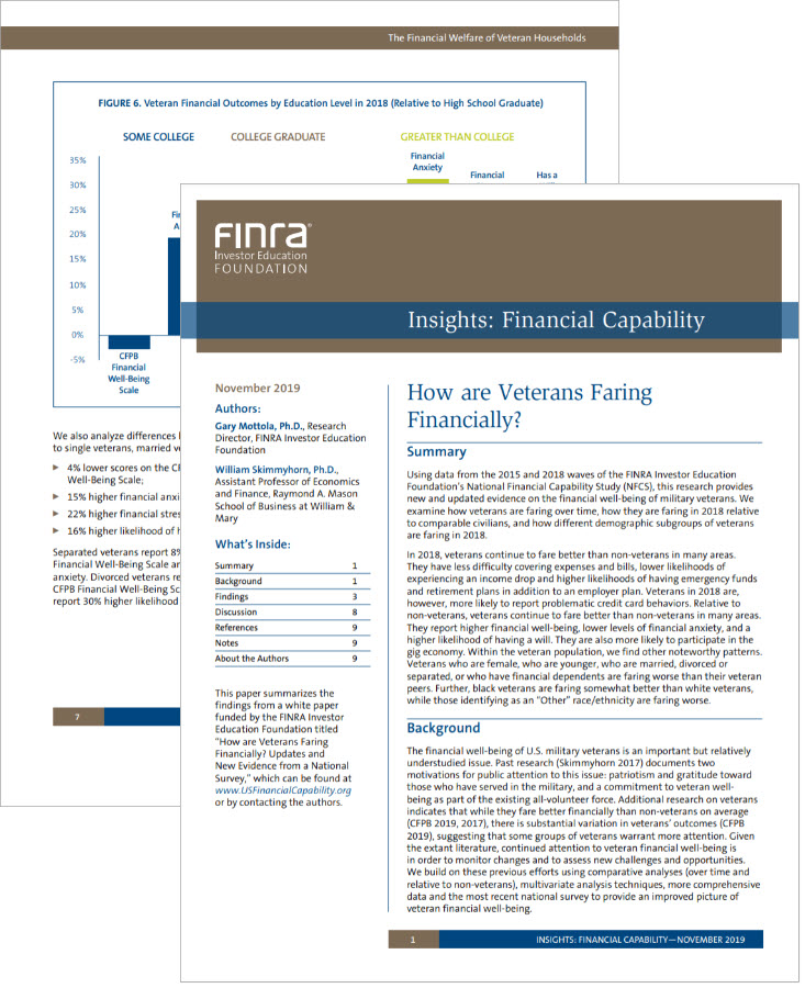 How Are Veterans Faring Financially?